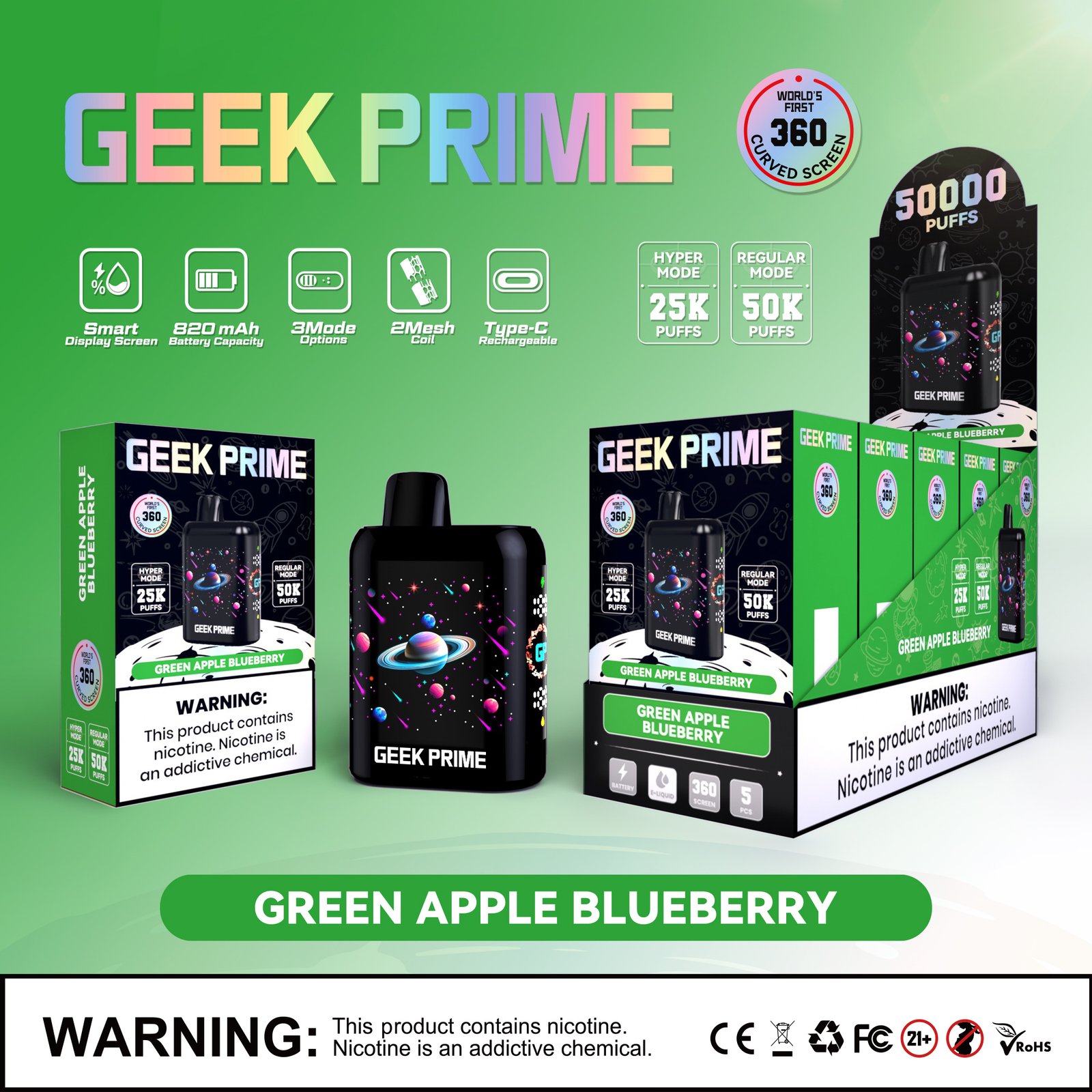 Green Apple Blueberry