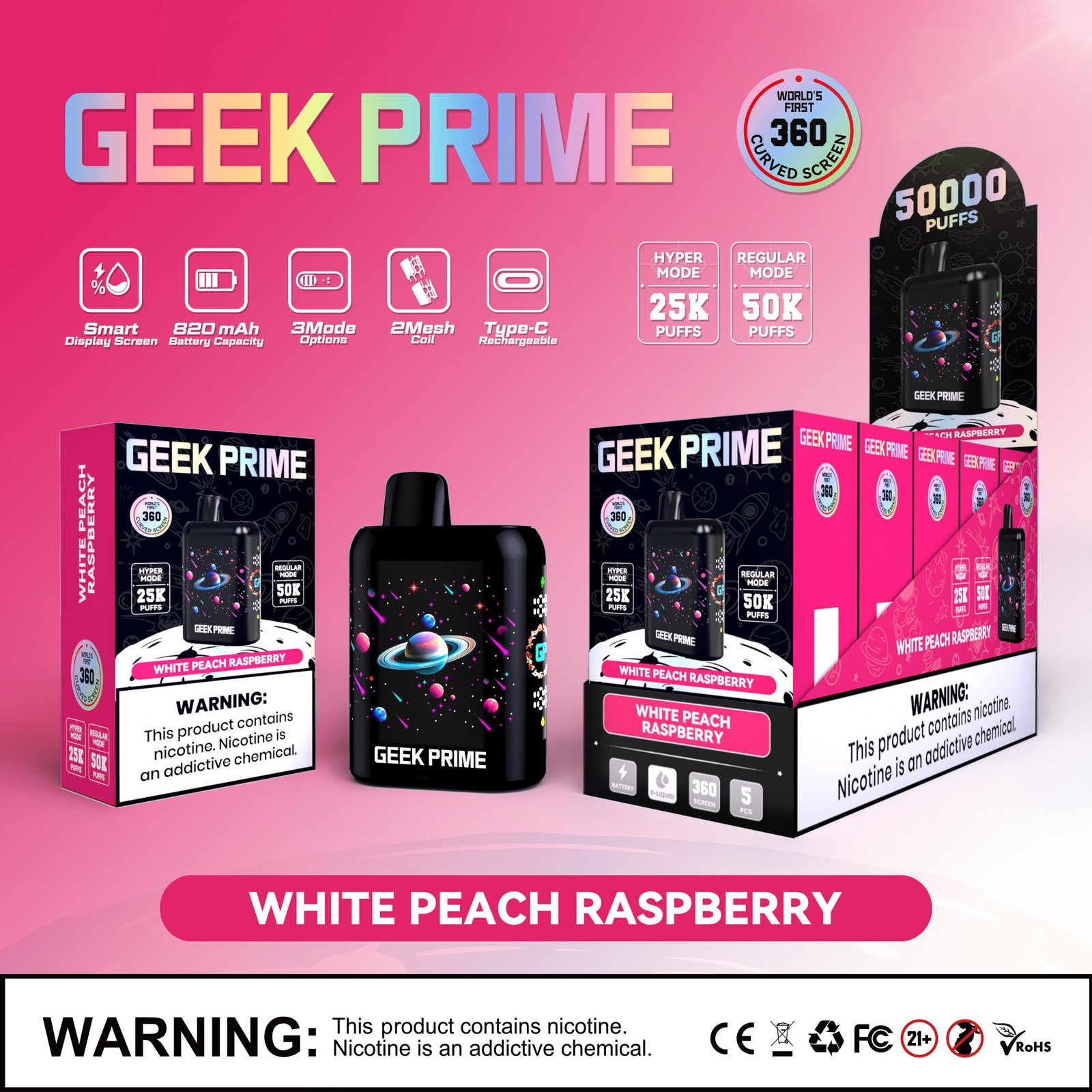 White Peach Raspberry